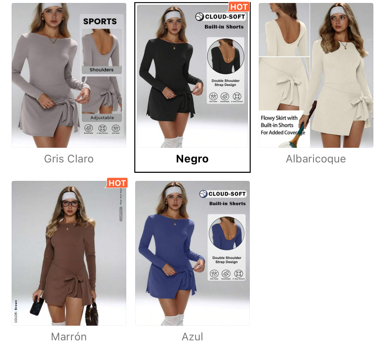 Vestido para tenis, Pádel y Golf